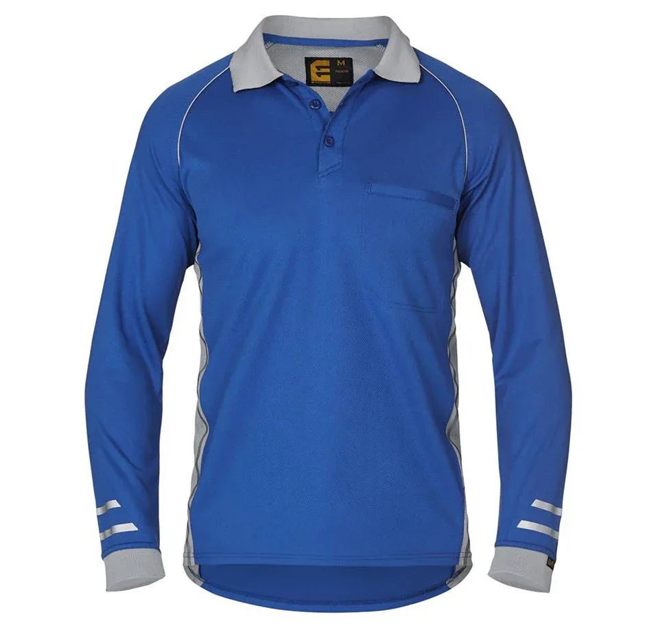 ELEVEN Workwear AEROCOOL L/S Polo Shirt - RSEA Safety Outlet